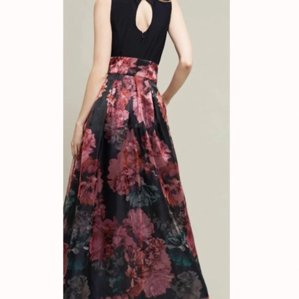 ModCloth size 14 high/low floral gown - Picture 5 of 6
